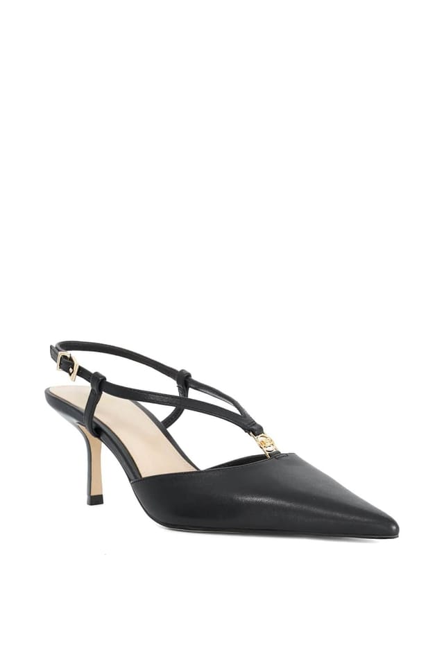 Dune London Dune London Women's 'Clarrisa' Leather Court Shoes in Black - 2