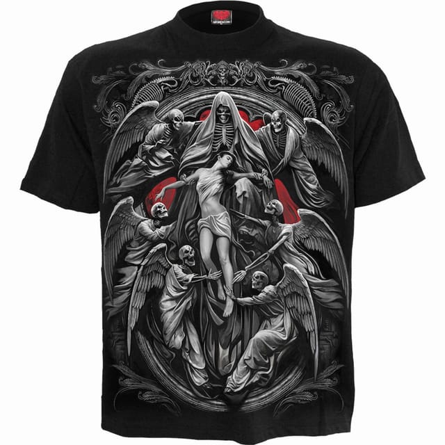 Spiral Direct Spiral Direct Men's Reaper´s Door T-Shirt in Black - 2