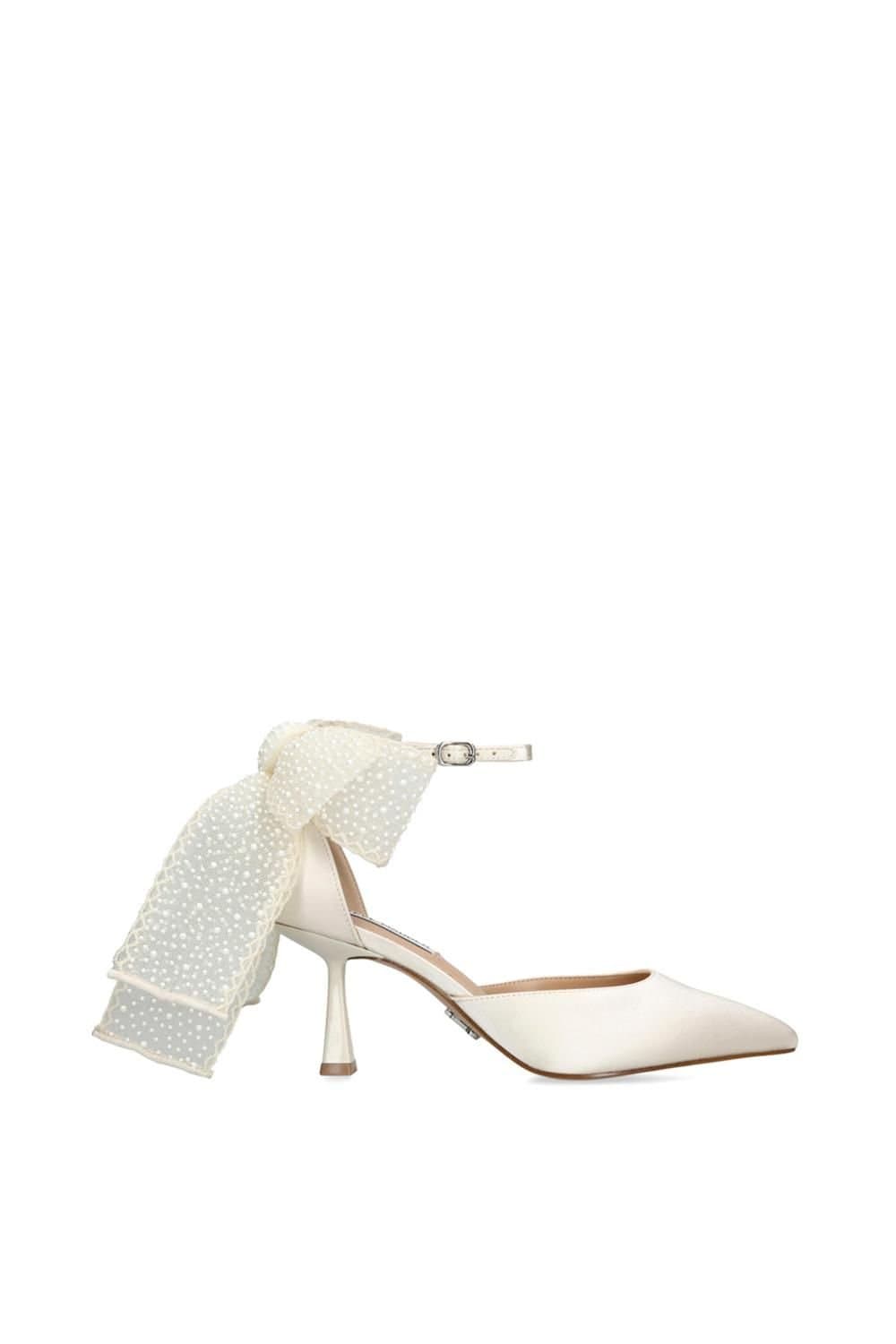 Steve Madden STEVE MADDEN Women's 'Fiorela White' Fabric Heels in White
