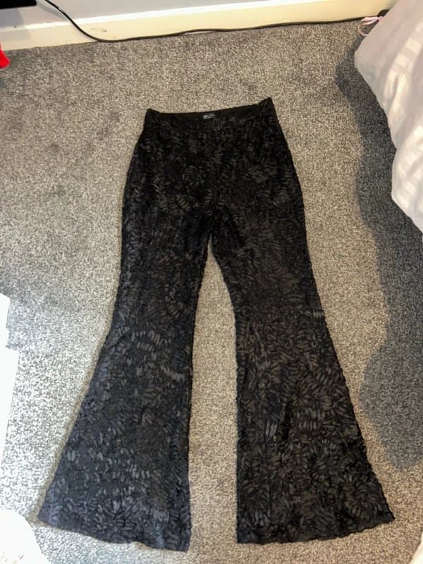 ASOS ASOS luxe trousers black lace