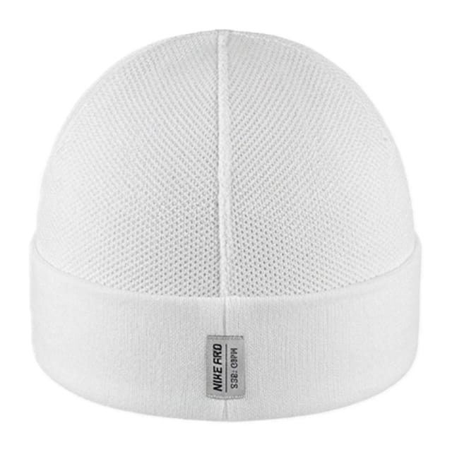 Nike Nike Men's Logo Knitted Elasticated Beanie in White - 2