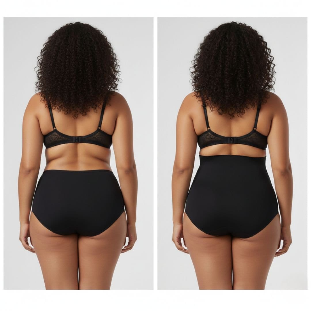 GWB Shapewear GWB Shapewear Women's High Waist Tummy Control Shapewear Brief Short in Black - 4