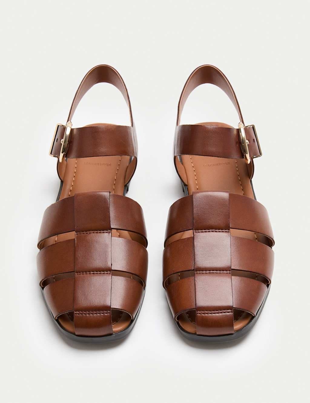 Marks & Spencer M&S Tan Leather Fisherman Sandals