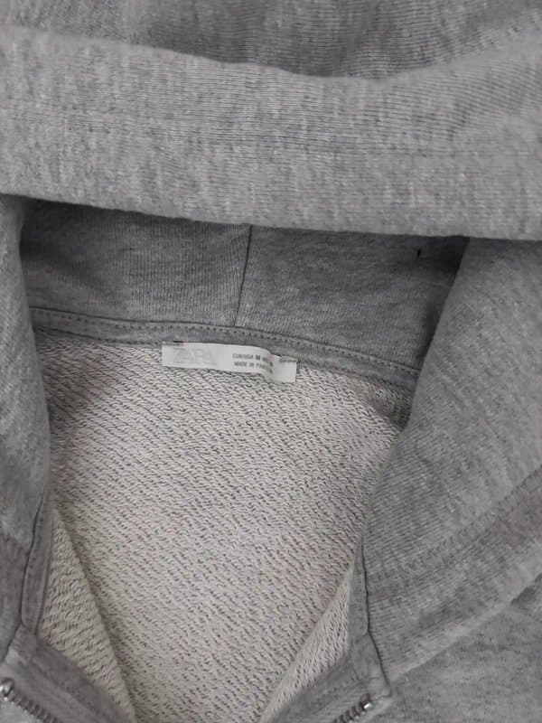 Zara Zara Zip Up Hoodie - Grey - M
