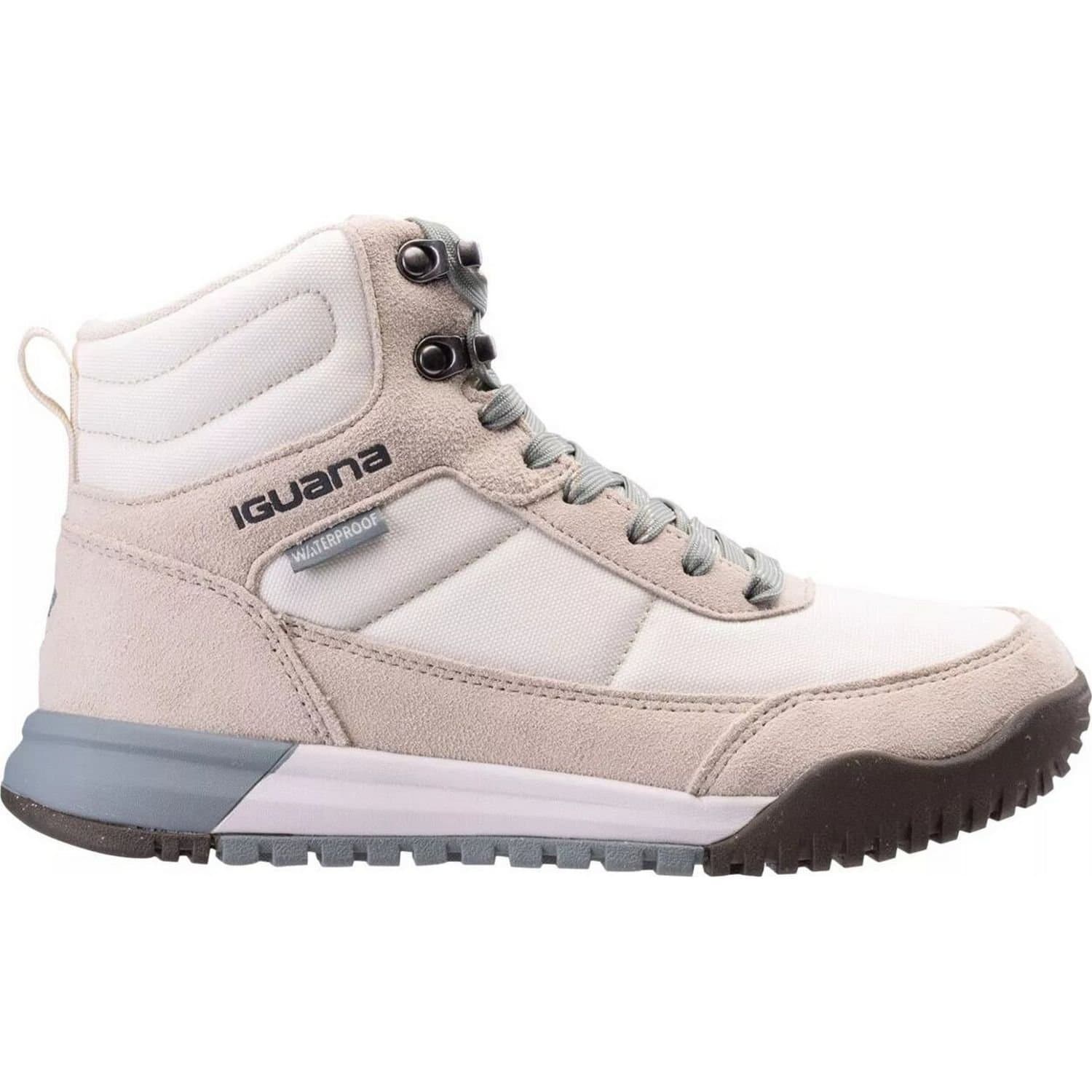 Iguana Iguana Women's Wezen Suede Waterproof Mid Shoes in Light Beige