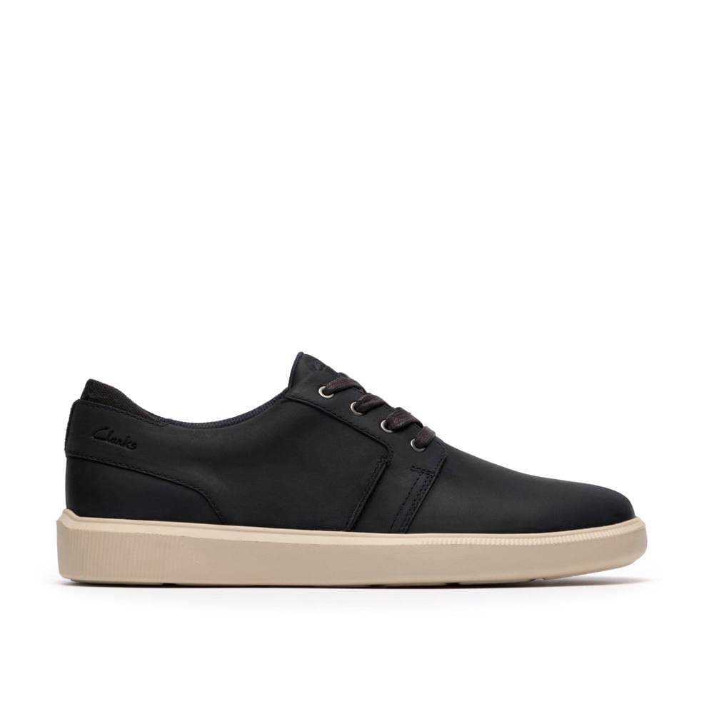 Clarks Clarks Men's Brodin Seam Navy Trainers, Lace Up in Blue