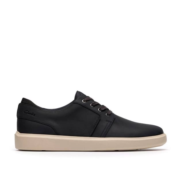 Clarks Clarks Men's Brodin Seam Navy Trainers, Lace Up in Blue - 2
