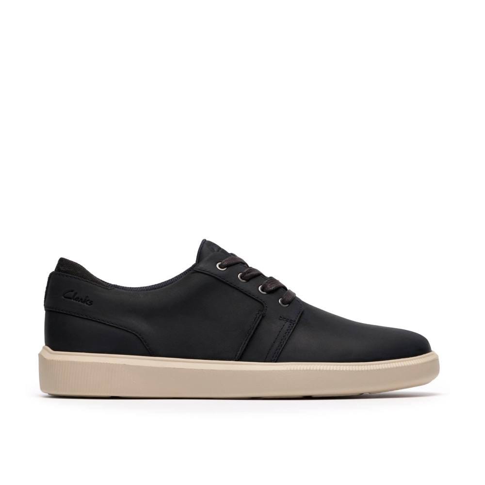 Clarks Clarks Men's Brodin Seam Navy Trainers, Lace Up in Blue - 4