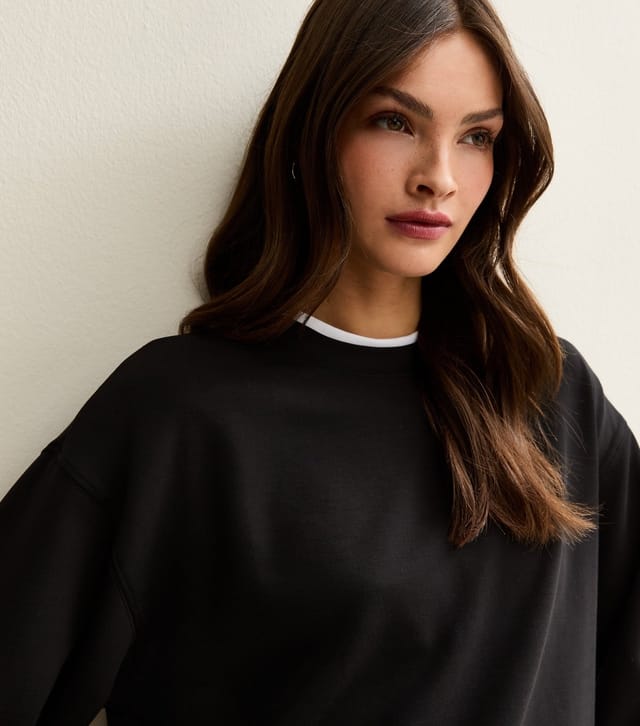 New Look Women's Tall Premium Black Jersey Sweatshirt New Look - 2