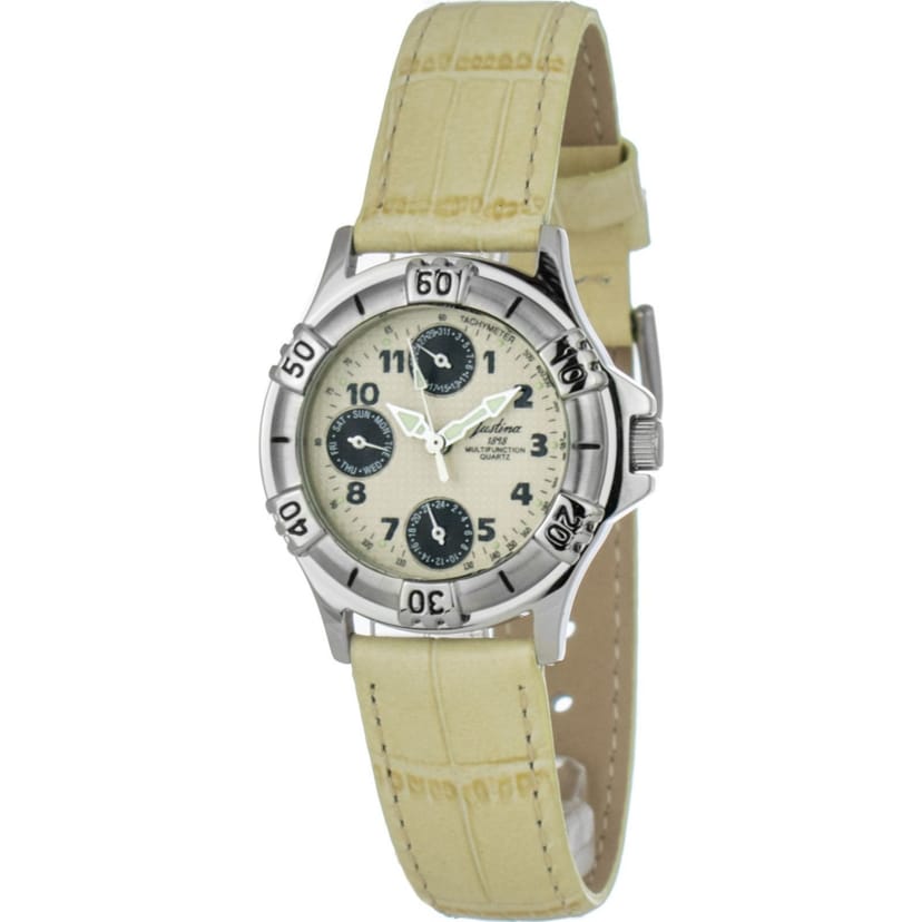 Justina Justina Women's 32552H 30mm Quartz Watch in Beige - 1