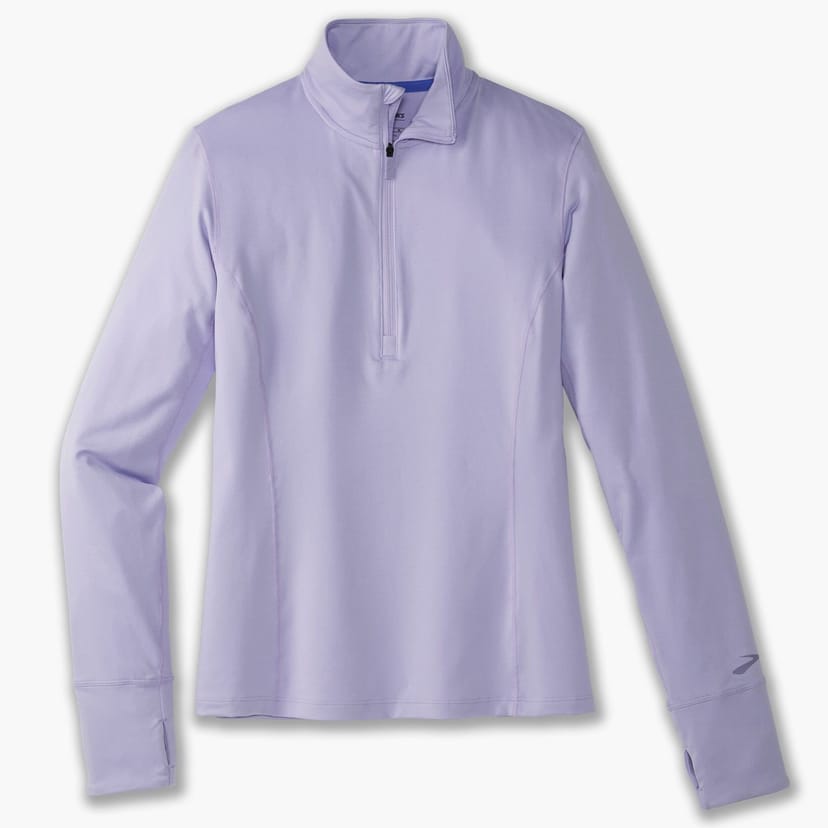 Brooks Brooks Women's Dash 1/2 Zip Lilac Running Top - 1