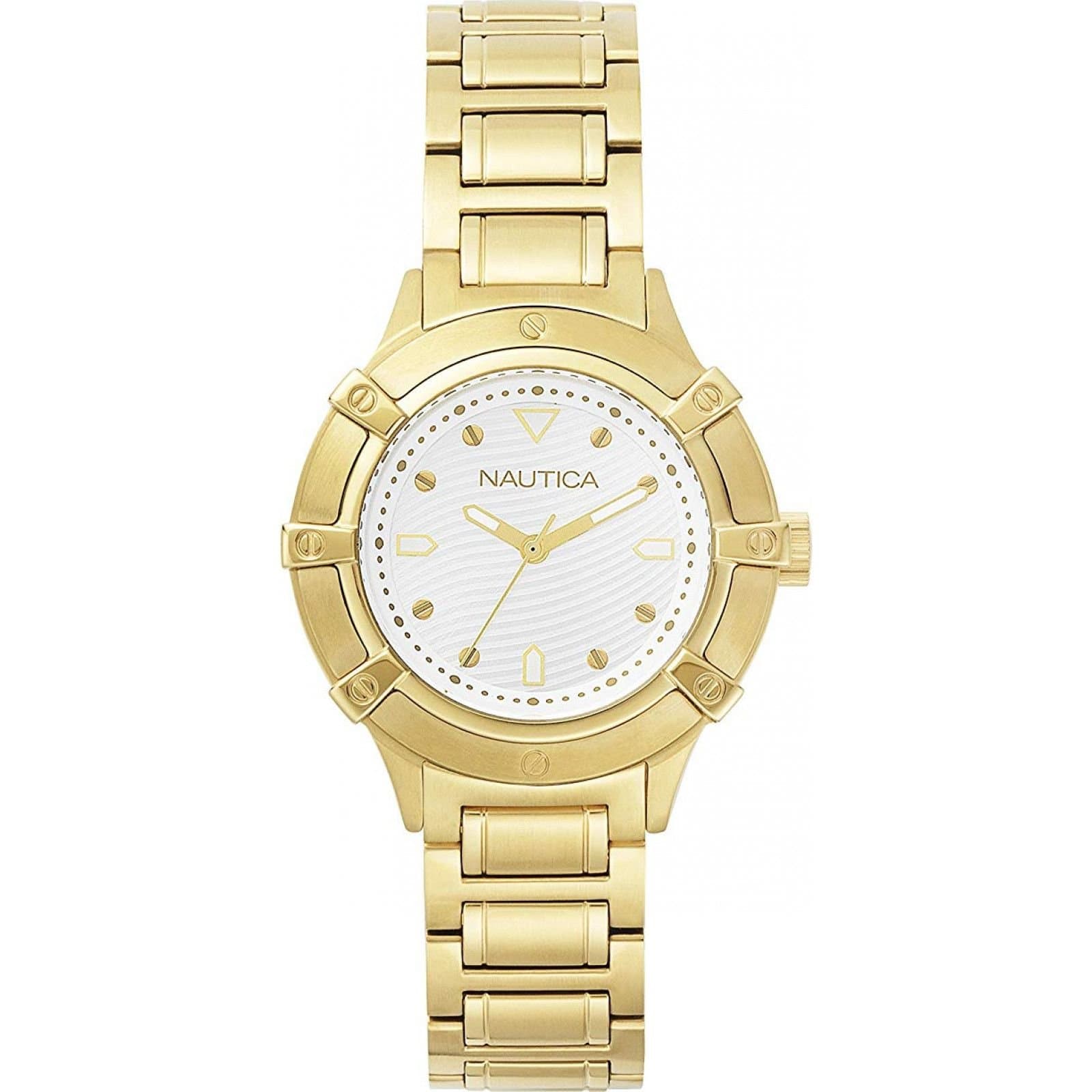 Nautica Nautica Women's NAPCPR004 36mm Quartz Watch in Gold