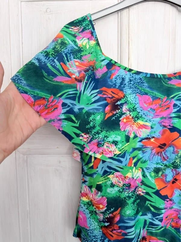 ASOS ASOS Tropical Print Swimsuit Size 12