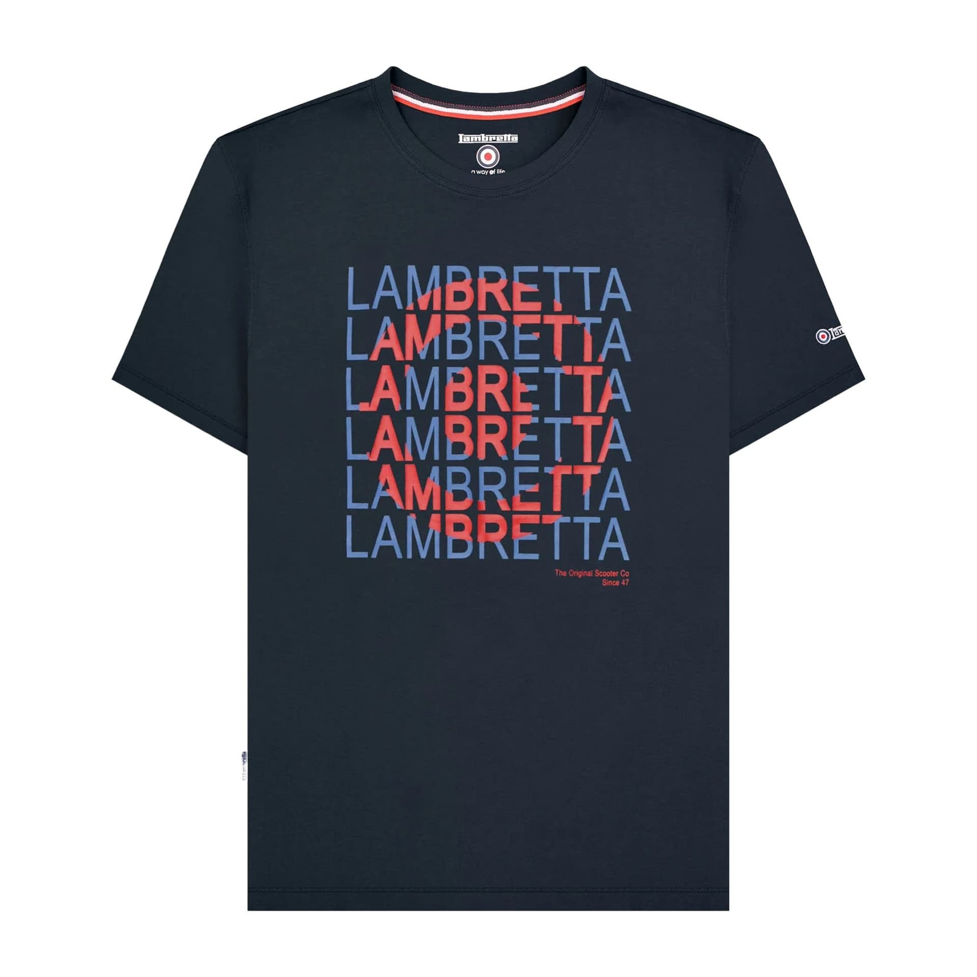 Lambretta Lambretta Men's Heritage SS25 Target T-Shirt in Navy