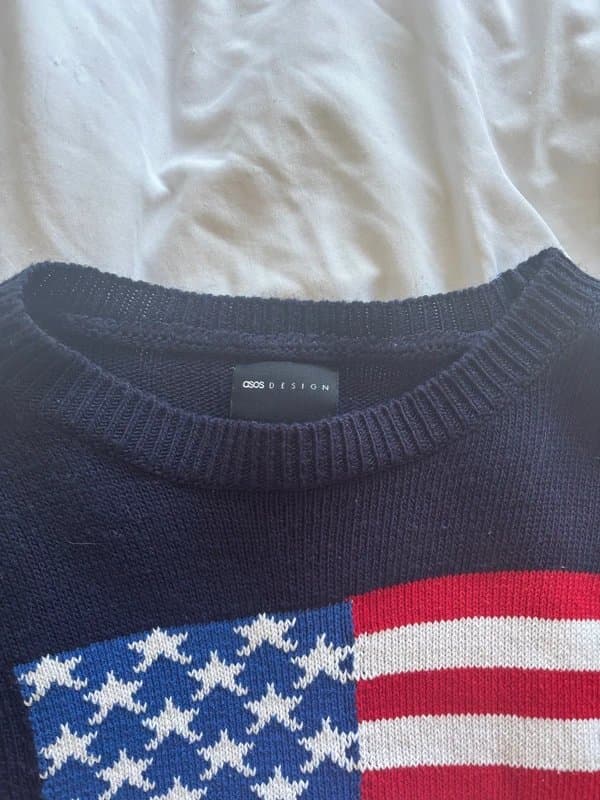 ASOS Design American Flag Jumper
