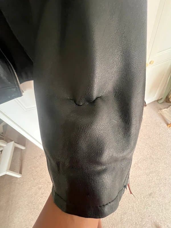 Bershka Bershka leather look jacket