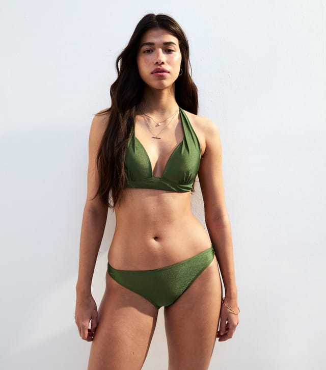 New Look Women's Mix and Match Khaki Hipster Bikini Bottoms New Look - 3