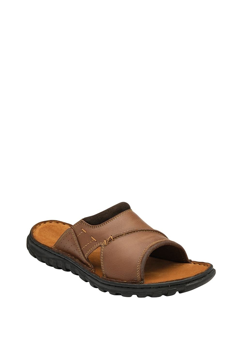 Lotus Lotus Men's 'Louis' Mule Sandals in Tan