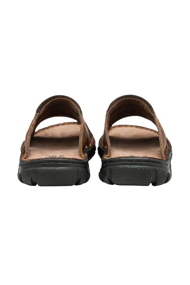 Lotus Lotus Men's 'Louis' Mule Sandals in Tan - 3