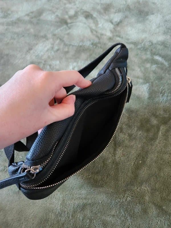 New Look New Look Leather Black Bum Bag