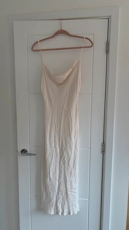 Bershka Silk cowl neck silk dress