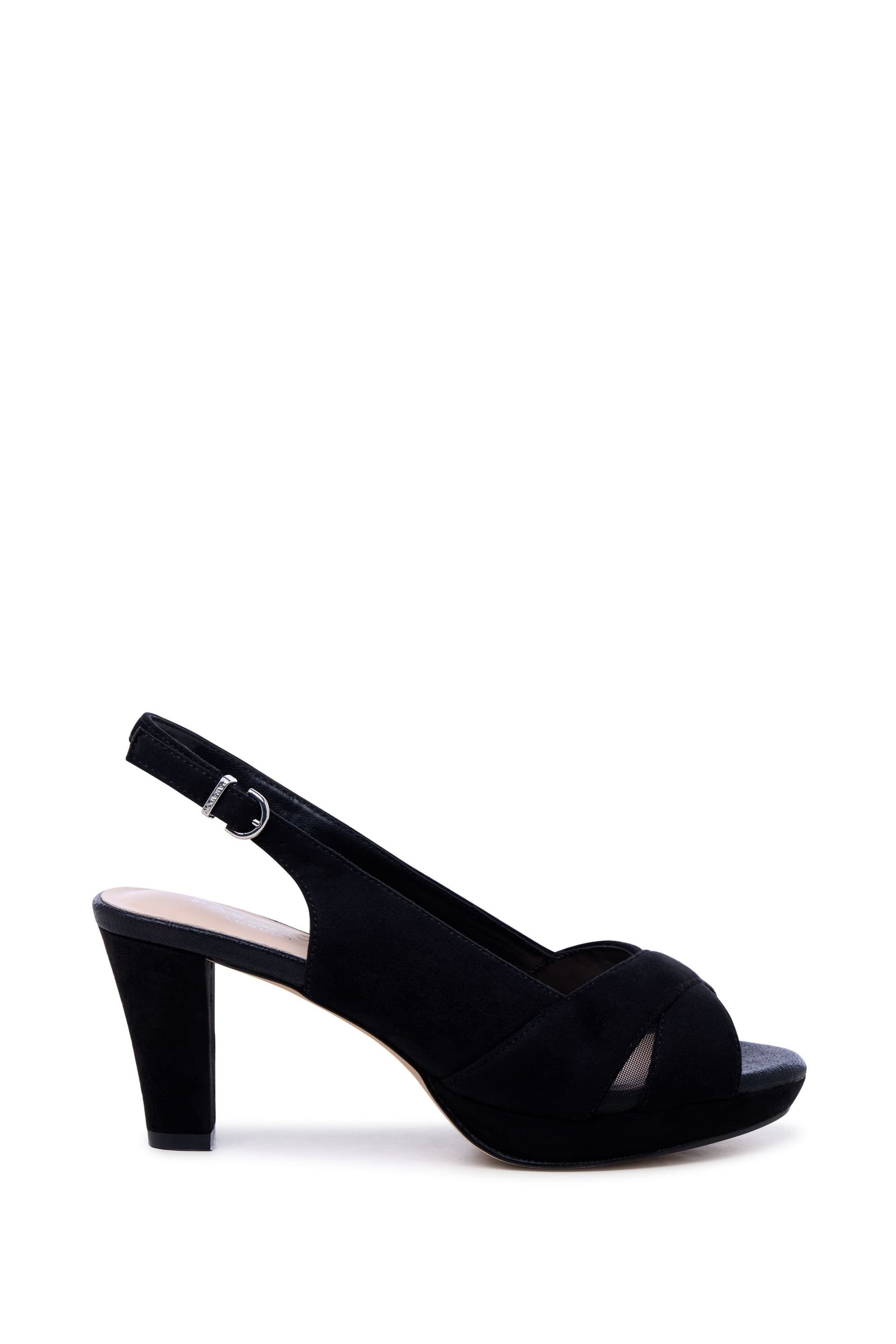 Paradox London Paradox London Women's Louise' Block Heel Platform Sandals in Black