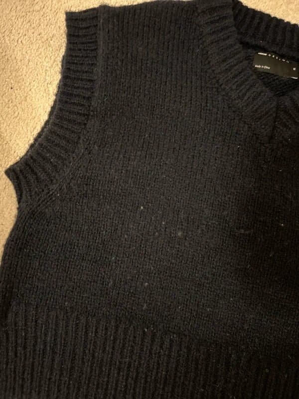 ASOS Design Knit navy sweater vest