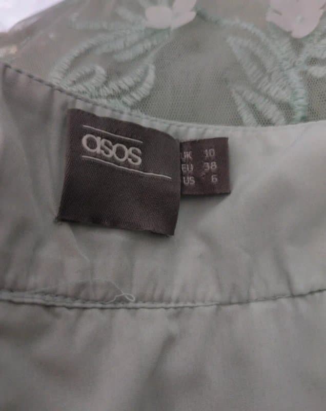 ASOS Asos 3d flowers tulle skirt ice mint colour sold out 10