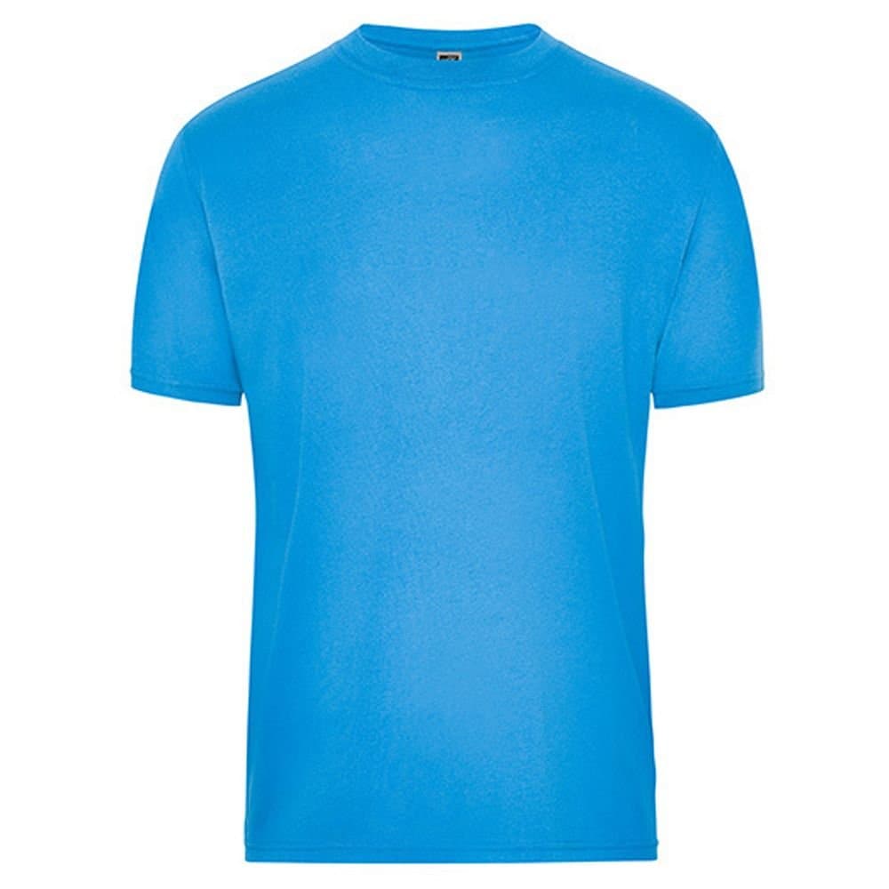 James and Nicholson James and Nicholson Men's Bio Workwear T-Shirt in Aqua