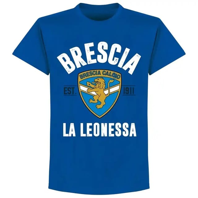 Brescia Brescia Men's Mens Established T-Shirt - Royal in Blue - 2