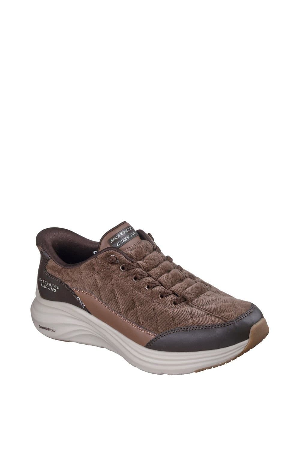 Skechers Skechers Men's Contour Foam Cordelux Casual Trainer in Brown