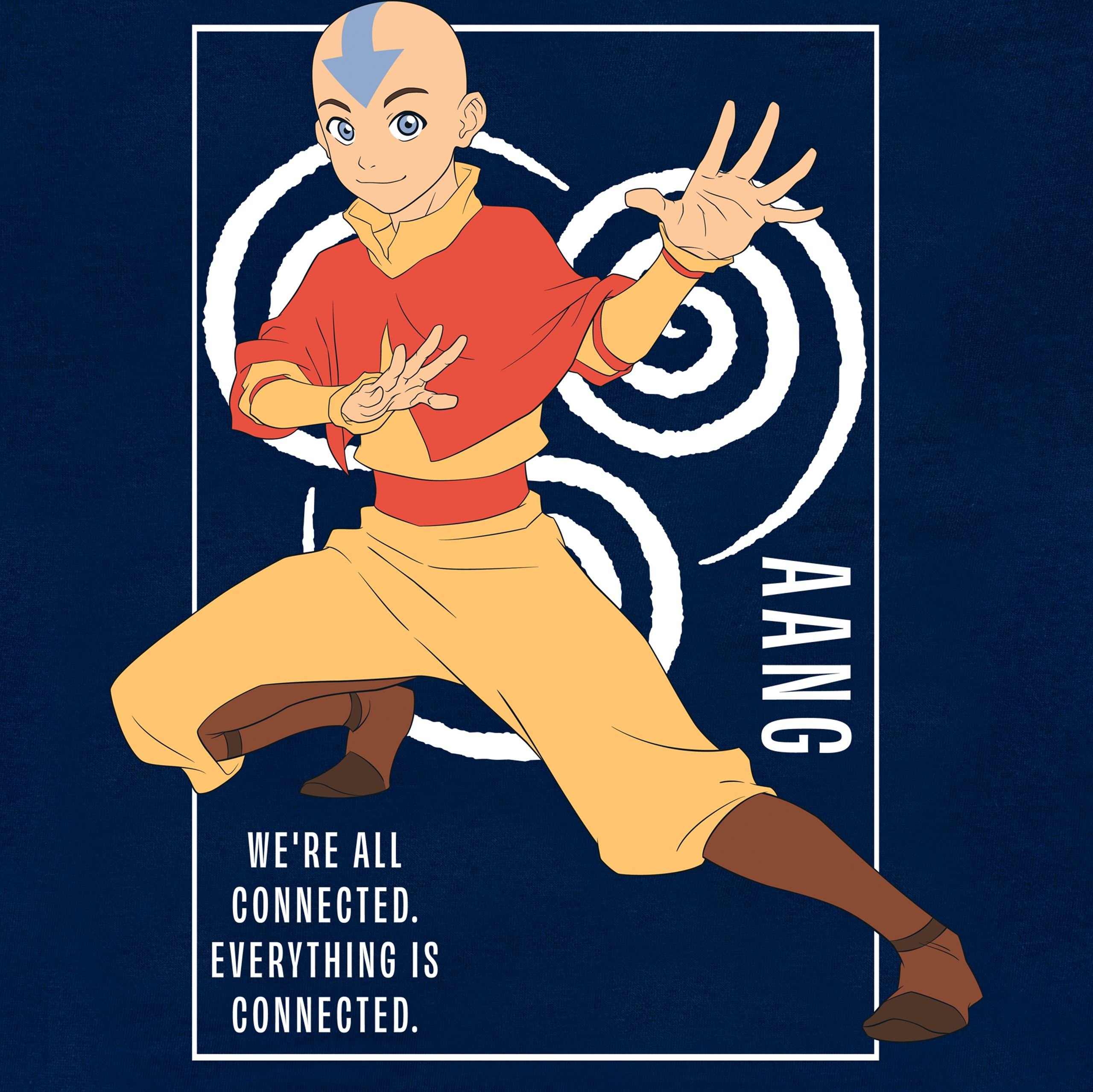 Avatar: The Last Airbender Avatar: The Last Airbender Men's Aang T-Shirt in Blue - 3