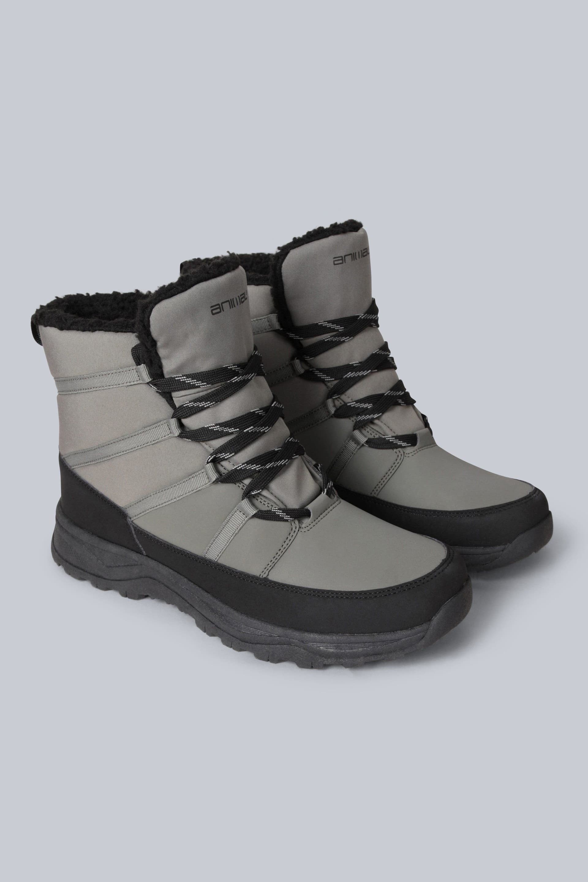 Animal Animal Men's 'Filey' Waterproof Durable Vibram® Sole Sherpa Lining Snow Boots in Khaki