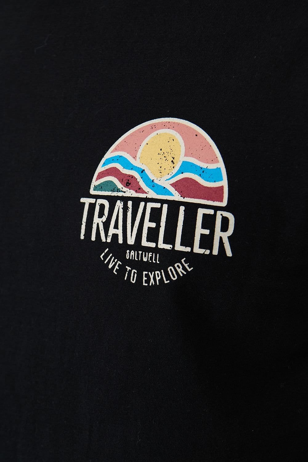 Saltwell Saltwell Men's Graphic Print Cotton T-Shirt in Black - 4