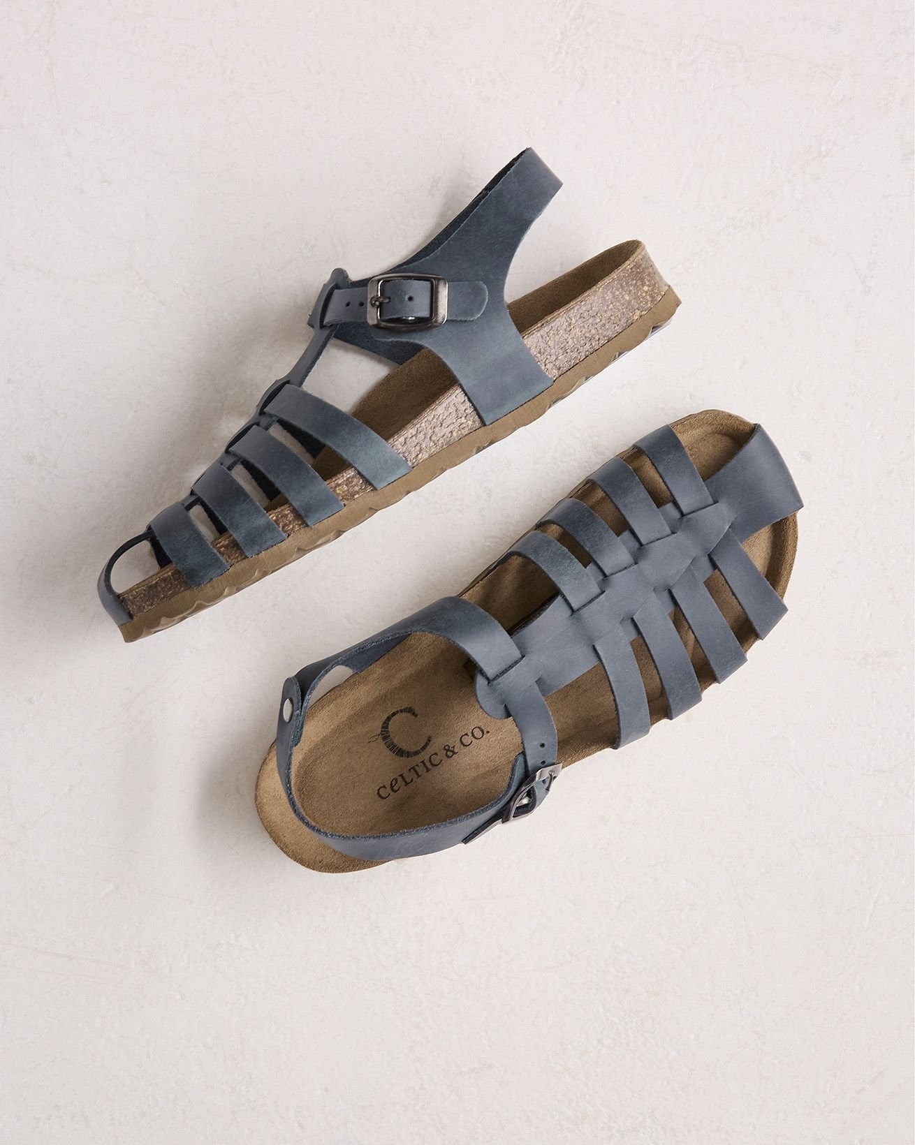 Celtic & Co Celtic & Co Women's Fisherman's Sandal in Mid Navy - 2