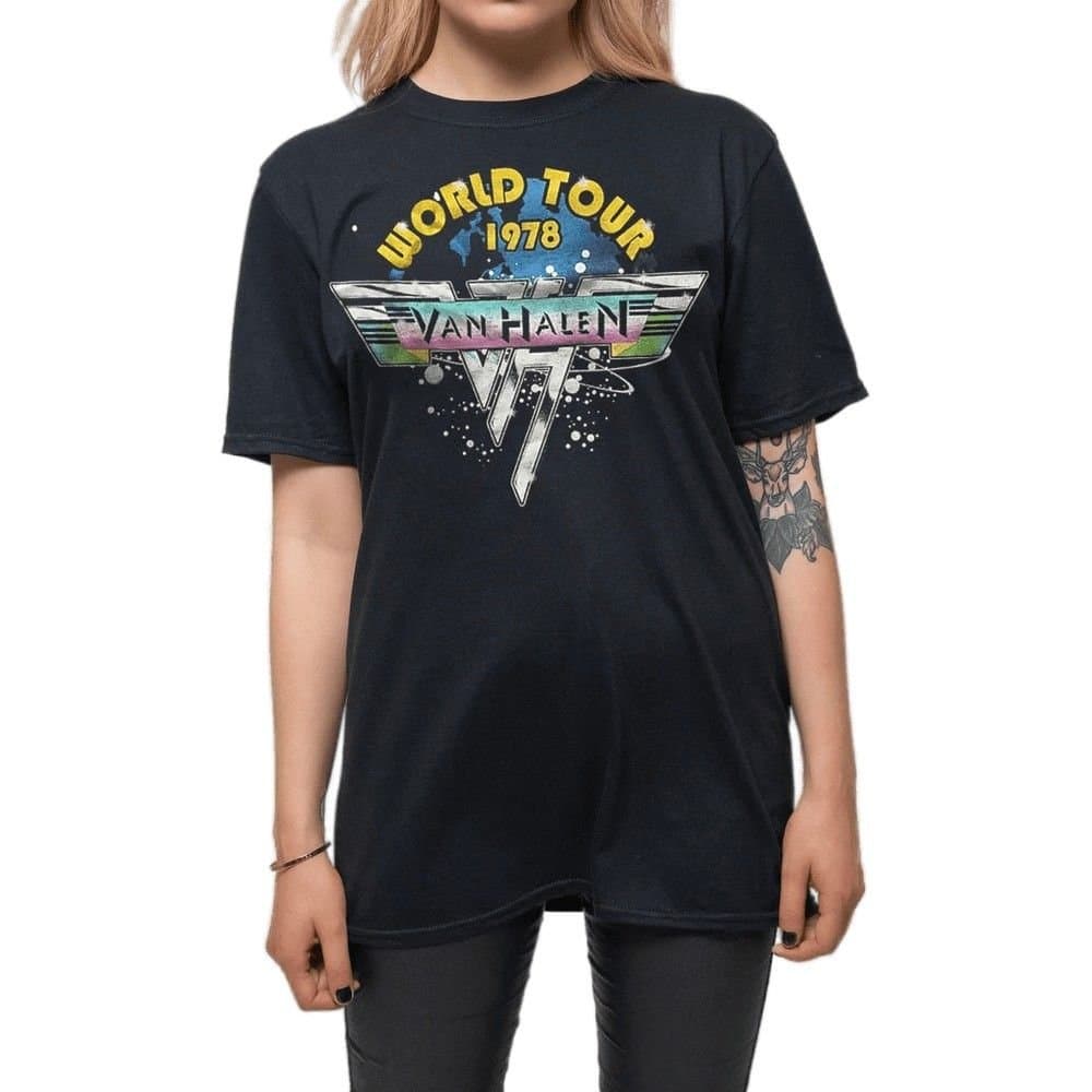 Van Halen Van Halen Men's World Tour ´78 T-Shirt in Black