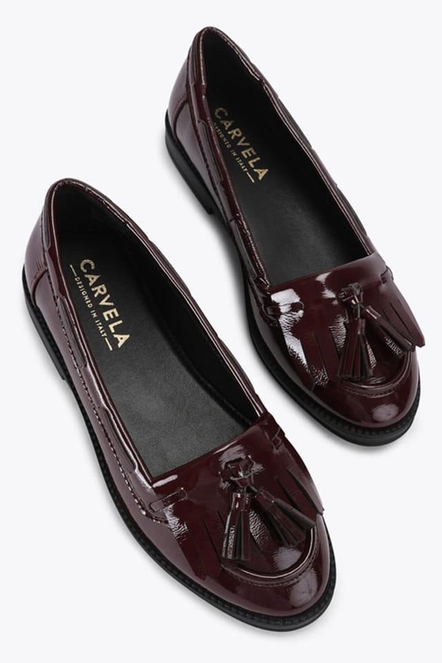 Carvela Carvela Women's 'Ambra' Patent Flats in Wine - 2