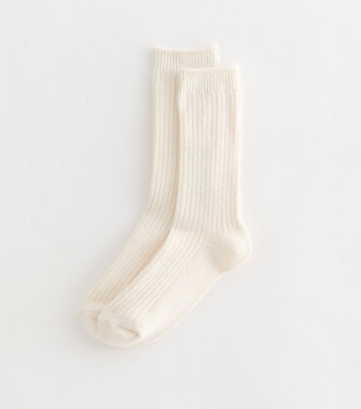 New Look New Look Cream Ribbed Lounge Socks