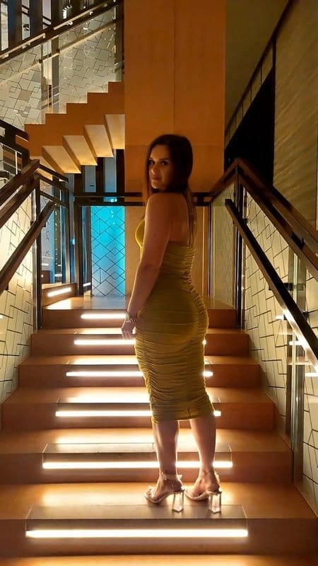 ASOS Khaki Ruched Midi Dress