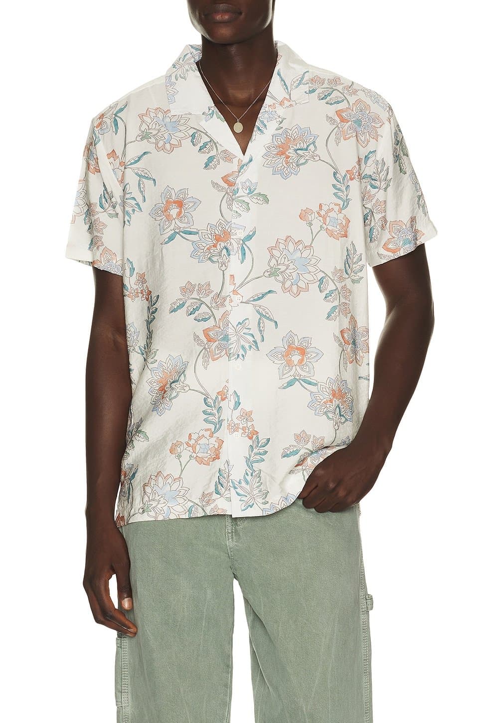 revolve Textured Camp Shirt