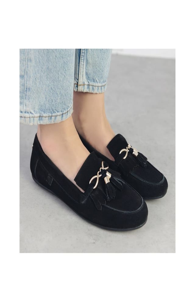 Moda in Pelle Moda In Pelle Women's 'Essana' Suede Loafers in Black - 2