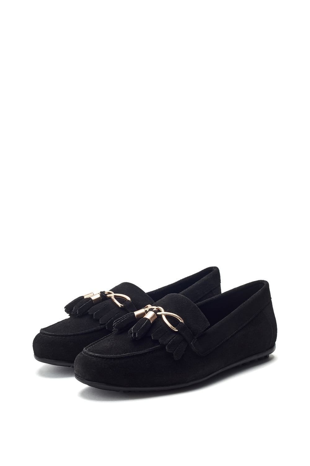 Moda in Pelle Moda In Pelle Women's 'Essana' Suede Loafers in Black - 4