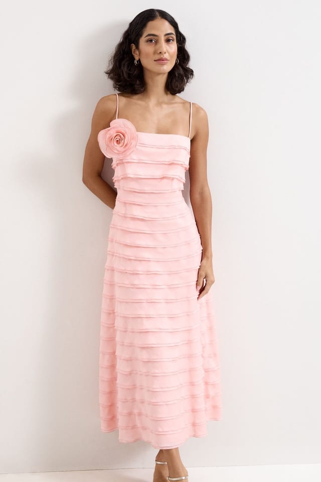 Phase Eight Phase Eight Women's Maben Layered Dress in Pale Pink - 3