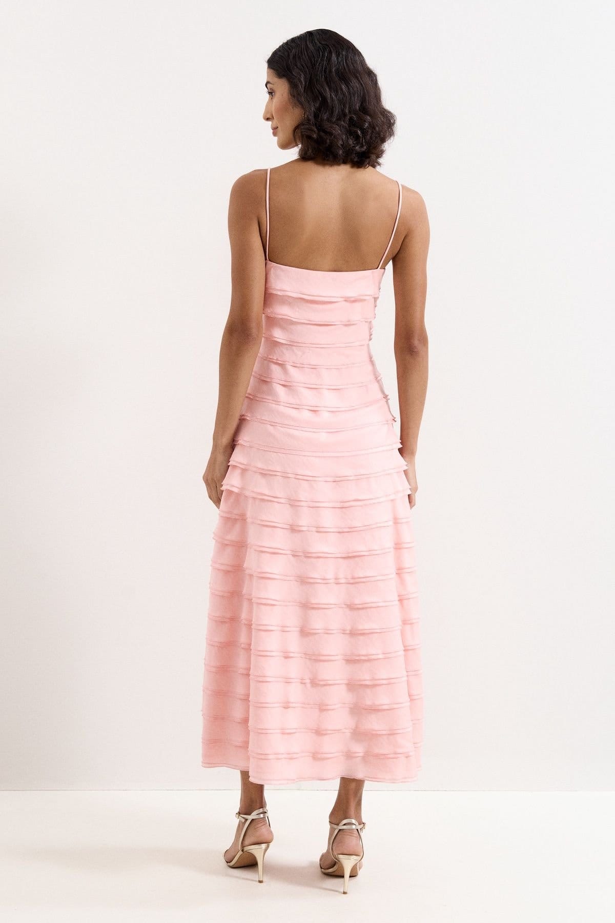 Phase Eight Phase Eight Women's Maben Layered Dress in Pale Pink - 4