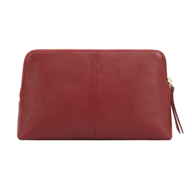 Paul Costelloe Paul Costelloe Women's Ronda Leather Pouch in Burgundy - 2