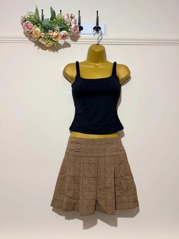 Primark Y2K style gingham mini skirt , size 14 uk