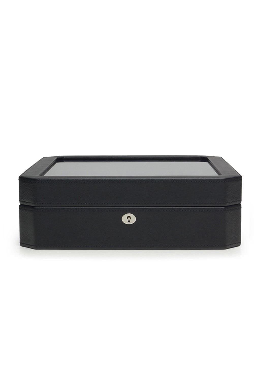 Wolf WOLF Men's Windsor 10 Piece Watch Box in Black