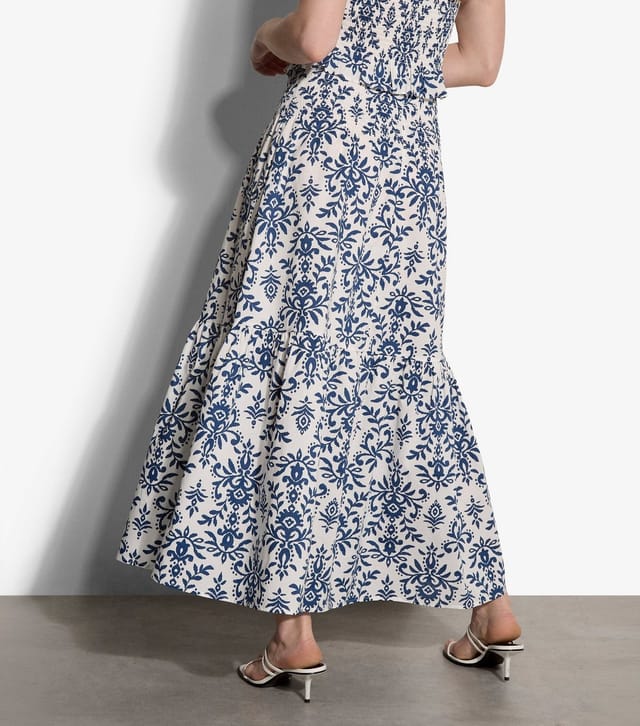 Apricot Women's White Ikat Tiered Maxi Skirt Apricot New Look - 3