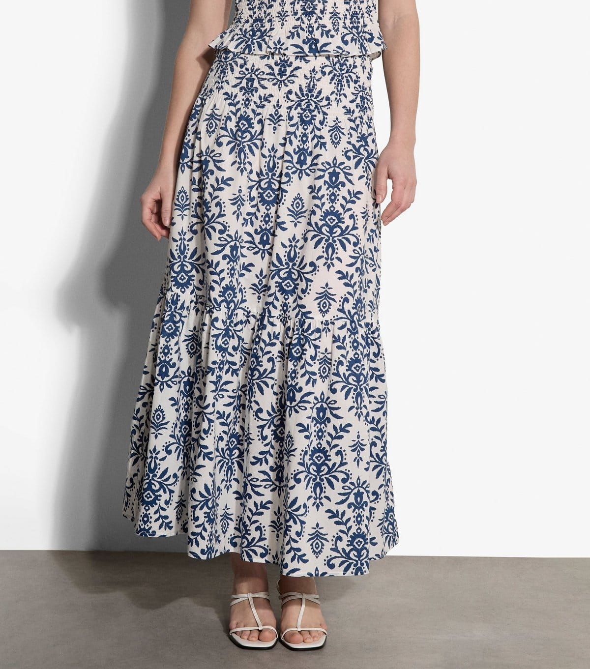 Apricot Women's White Ikat Tiered Maxi Skirt Apricot New Look - 4