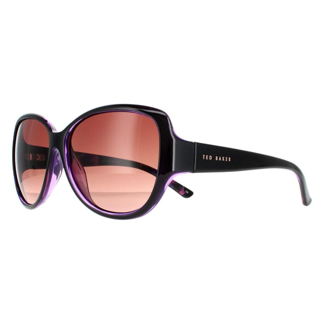 Ted Baker Ted Baker Women's Oval Black Purple Brown Gradient TB1394 Shay - 2